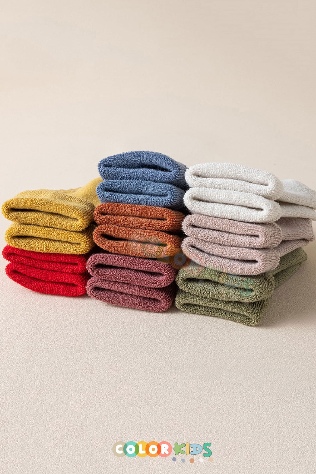 Color Socks 5'li Erkek Bebek Kışlık Havlu Çorap (ISI EMİCİ) Erkek