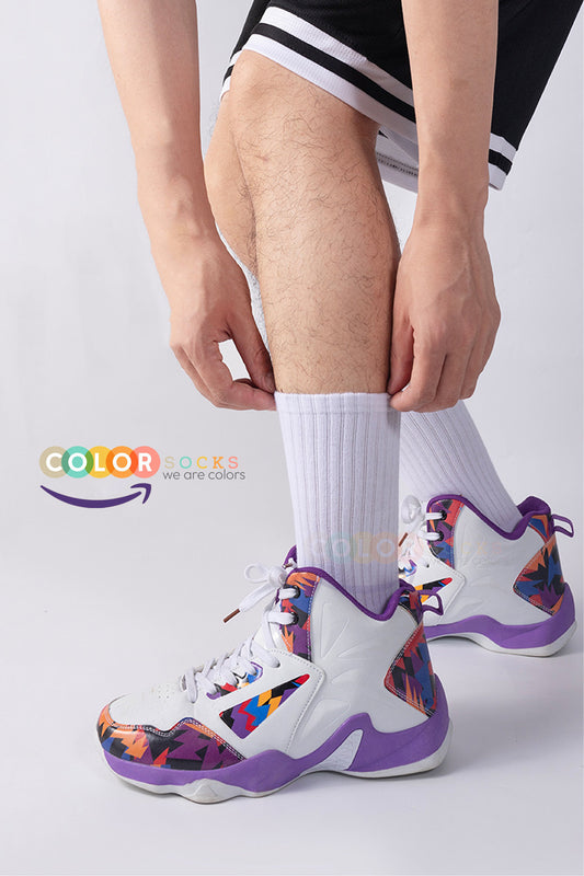 Color Socks 6'lı Pamuklu Tenis Beyaz Çorap Soket Boy (TER EMİCİ) Beyaz