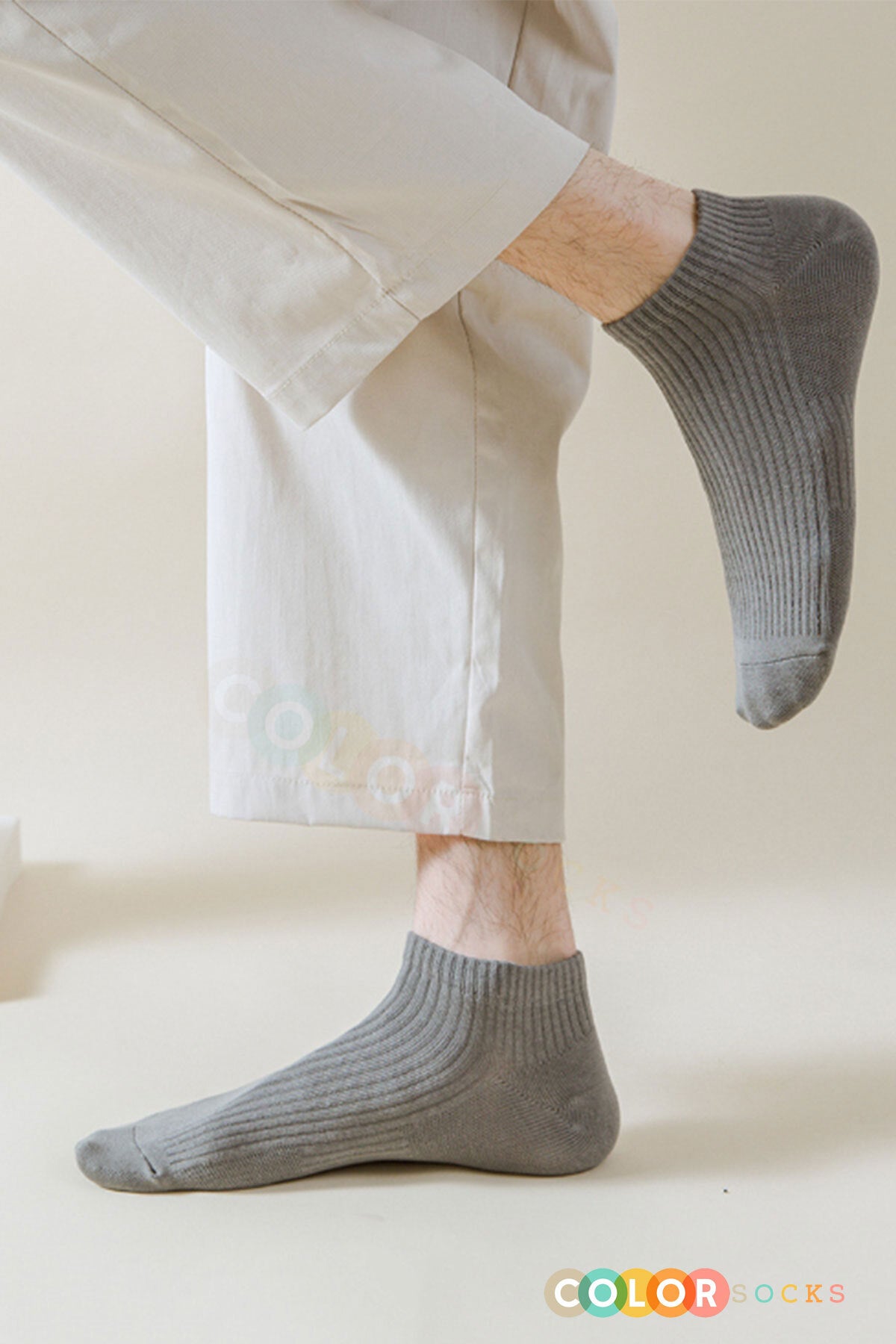 Color Socks 7 Çift Derbili Erkek Çorap Seti (Extra Soft) Karışık