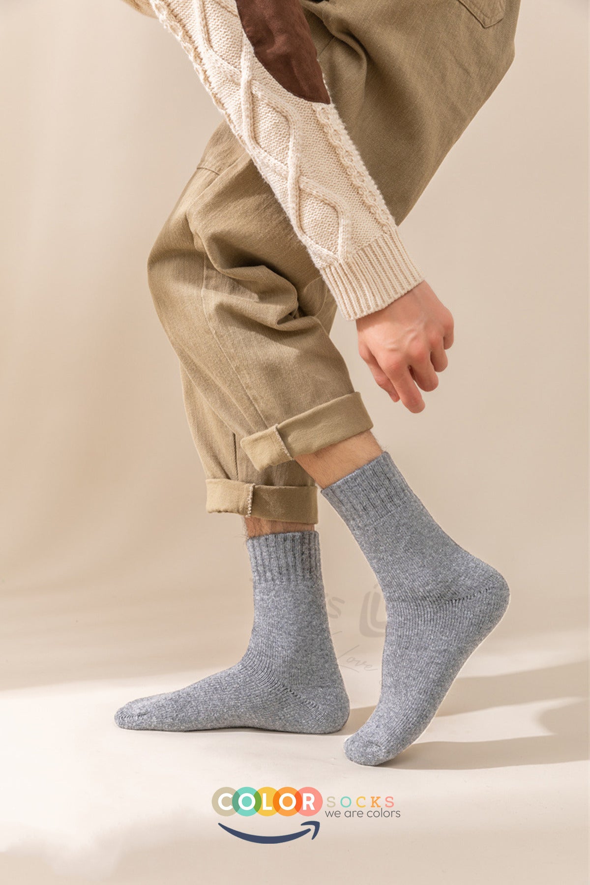 Color Socks 5'li Erkek - Kadın Kalın Yün Kışlık Çorap Seti (ISI EMİCİ) Karışık