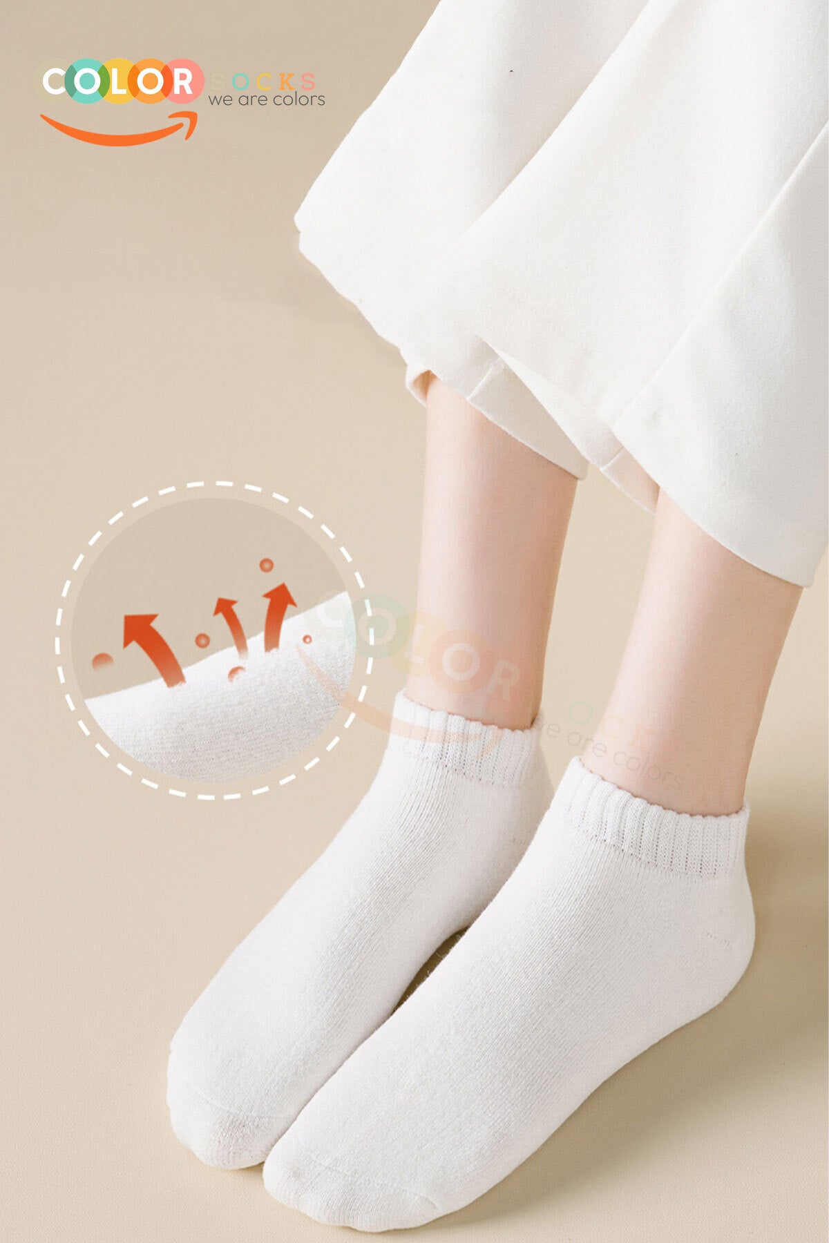 Color Socks 5'li Kışlık Kadın Havlu Patik Çorap Seti (ISI EMİCİ) Karışık