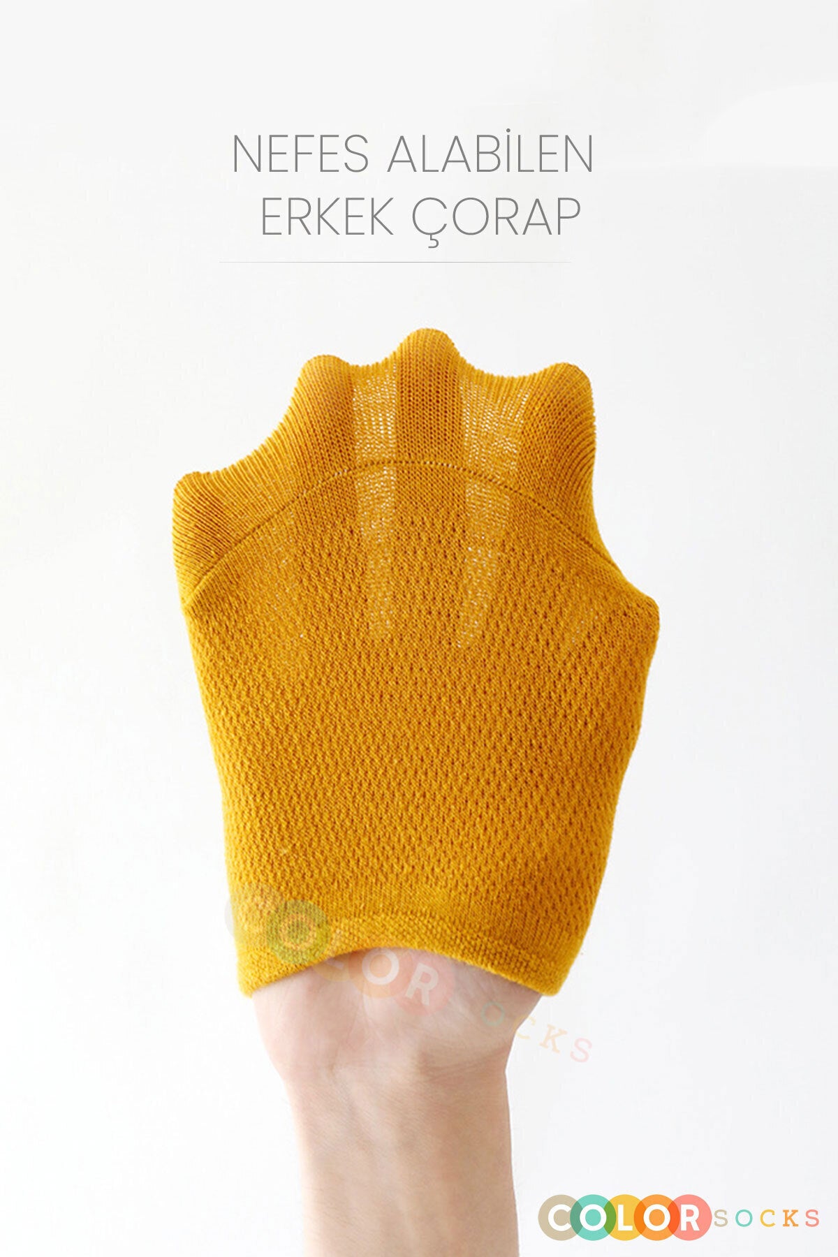 Color Socks 7 Çift Erkek Sneakers Yazlık Spor Çorap Seti (NEFES ALABİLEN) Çok Renkli