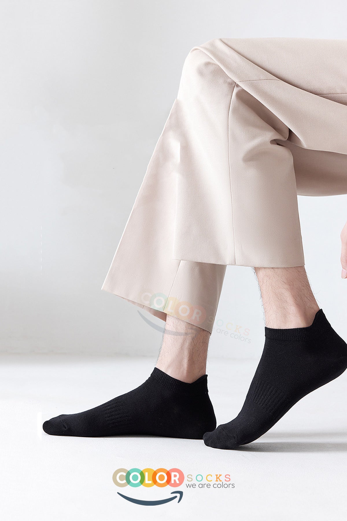 Color Socks 7 Çift Günlük Erkek Patik Çorap Seti (KAYDIRMAZ LASTİK) Çok Renkli