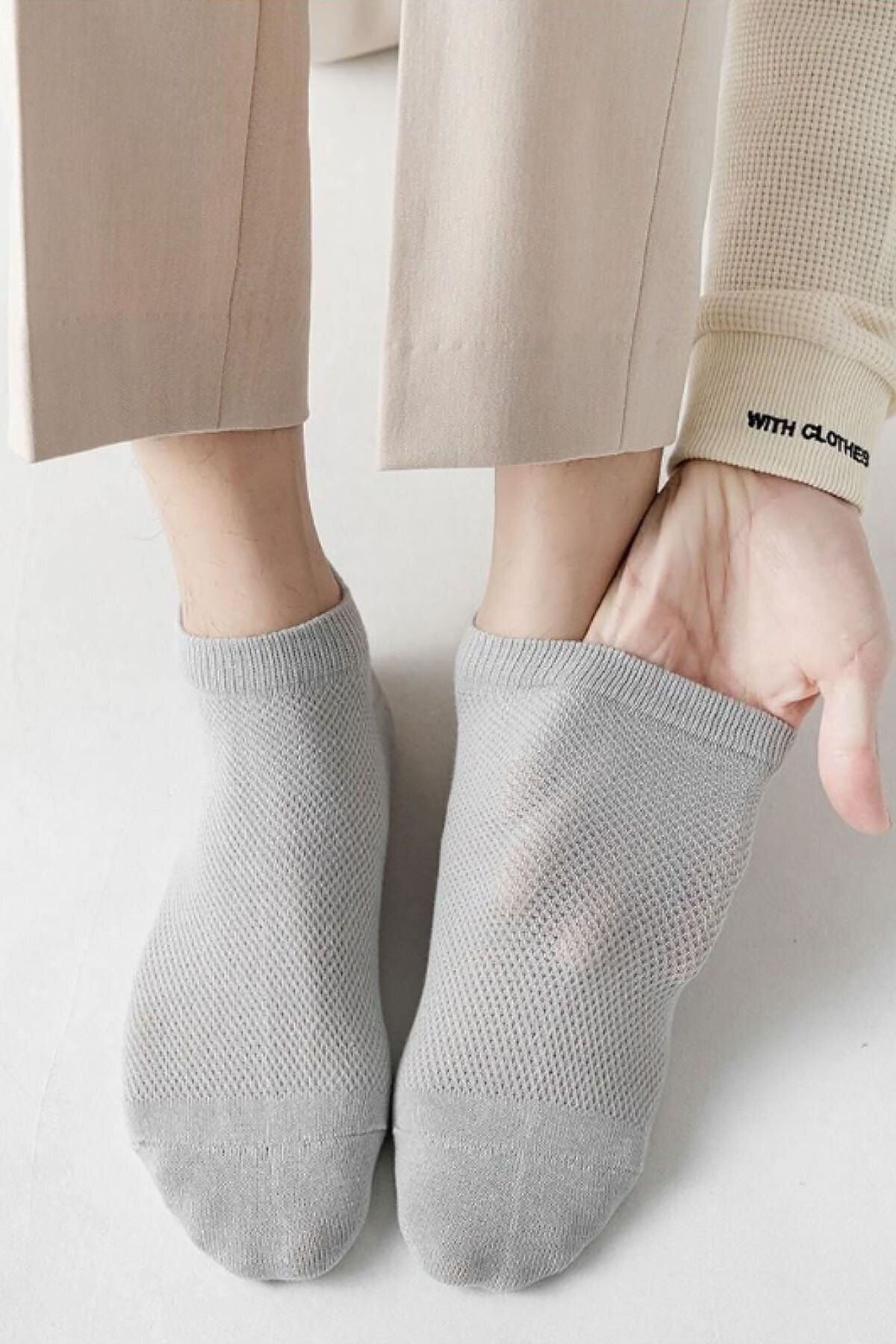 Color Socks 5'li Comfort Erkek Yazlık Kısa Çorap (DİKİŞSİZ BAMBU) Çok Renkli