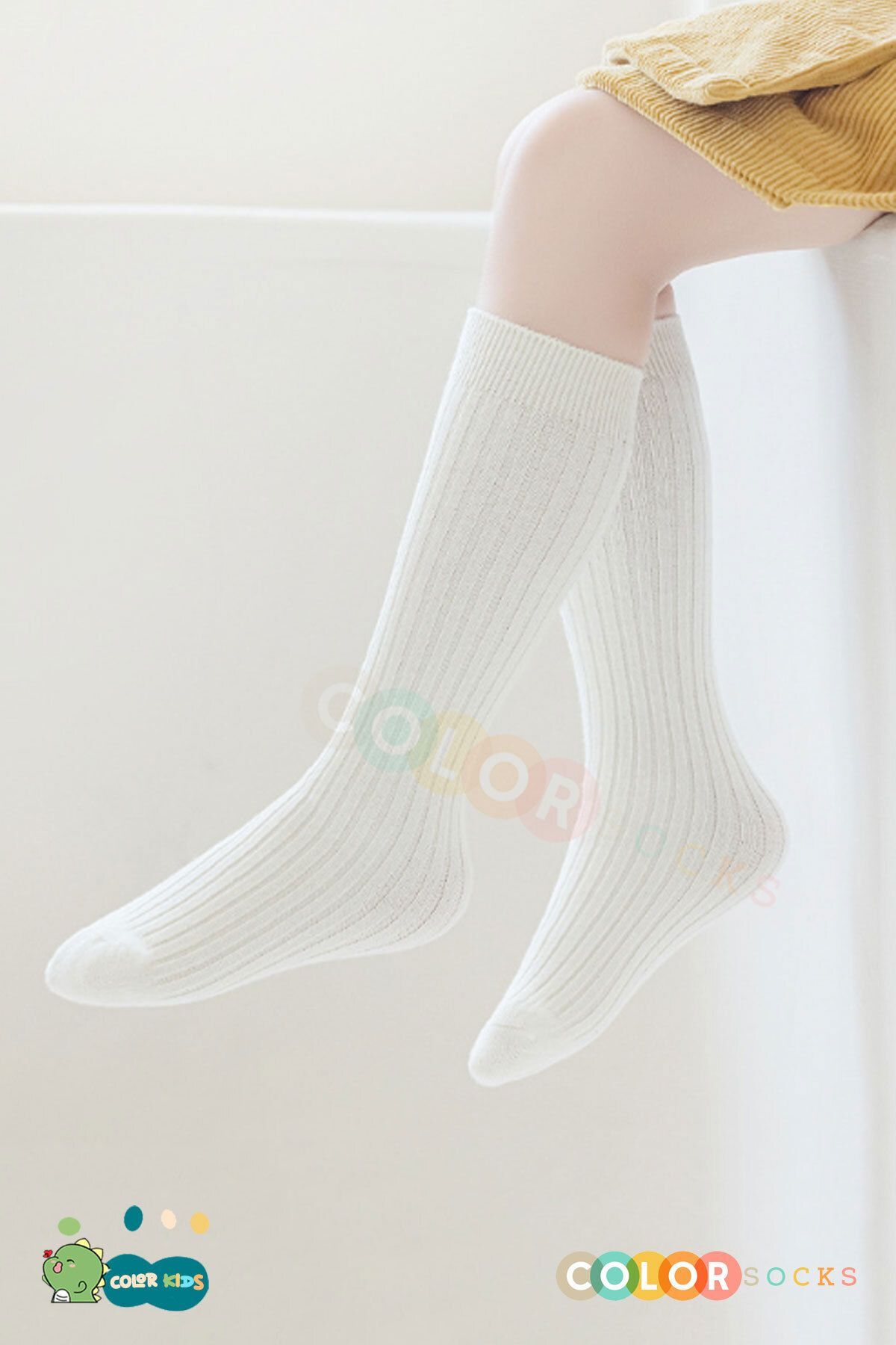 Color Socks 4'lü Çocuk&Bebek Dizaltı Çorap Seti (Extra Comfort) Karışık