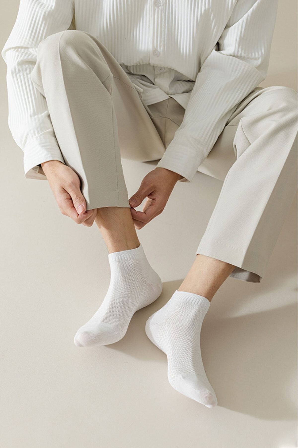 Color Socks 5'li Comfort Erkek Yazlık Kısa Çorap (DİKİŞSİZ BAMBU) Çok Renkli