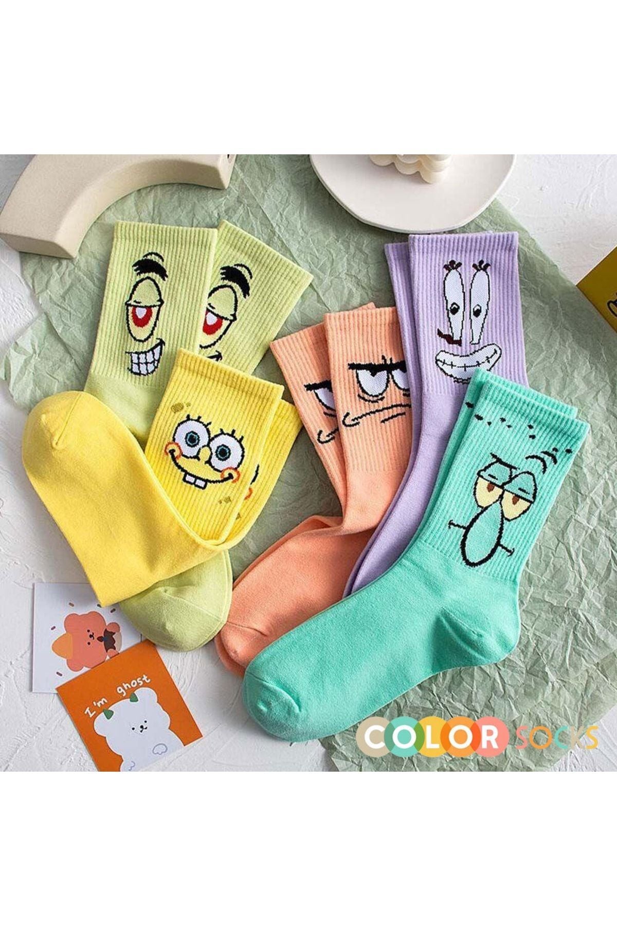 Color Socks Unisex Karakterli Çoraplar Seti Çok Renkli