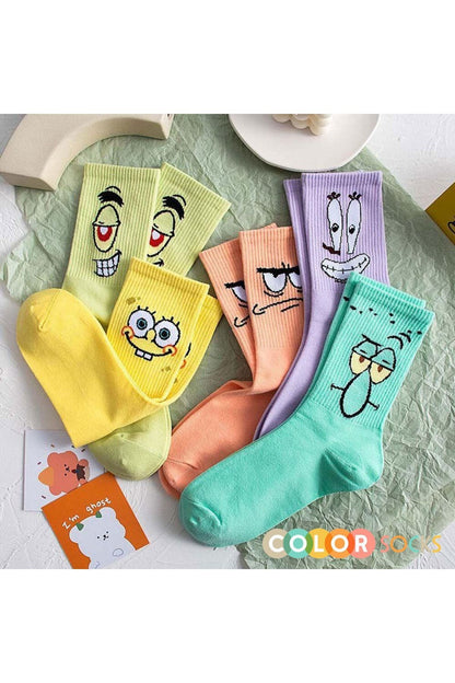 Color Socks Unisex Karakterli Çoraplar Seti Çok Renkli