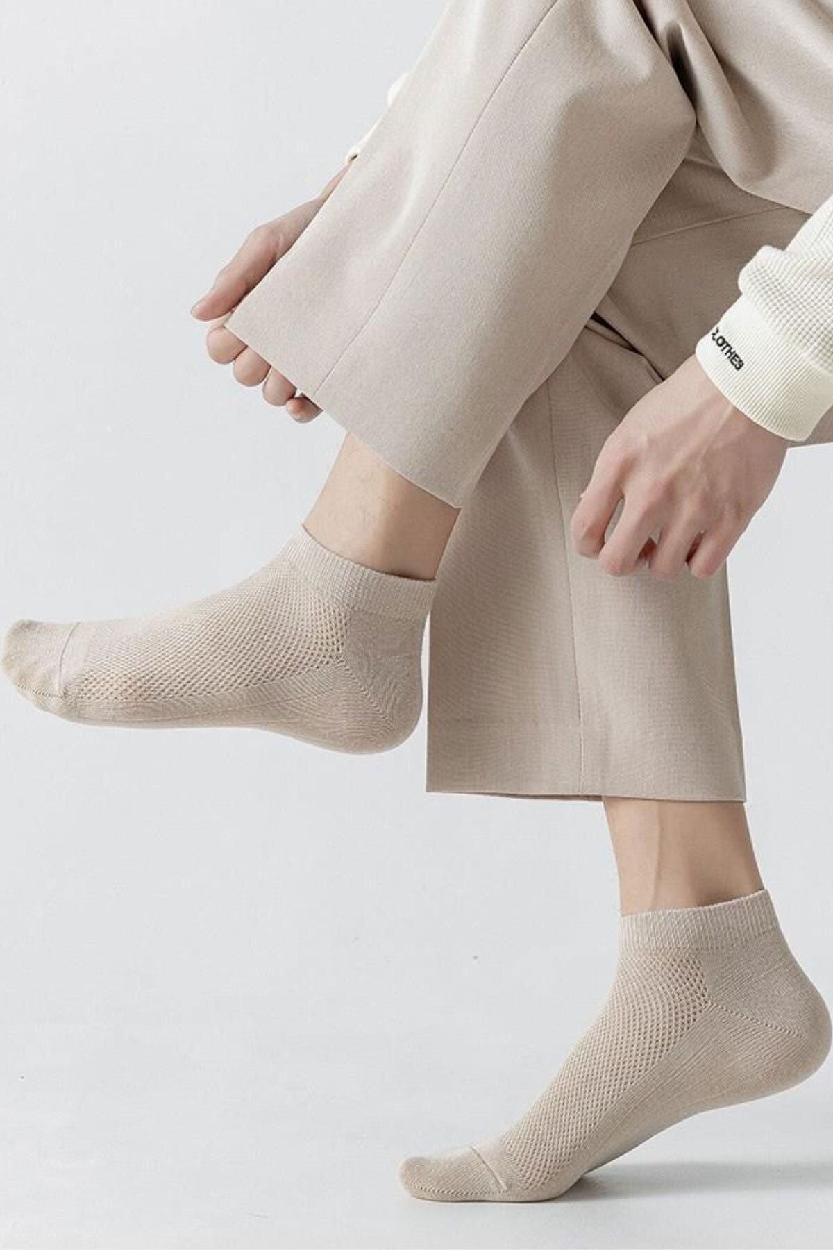 Color Socks 5'li Comfort Erkek Yazlık Kısa Çorap (DİKİŞSİZ BAMBU) Çok Renkli