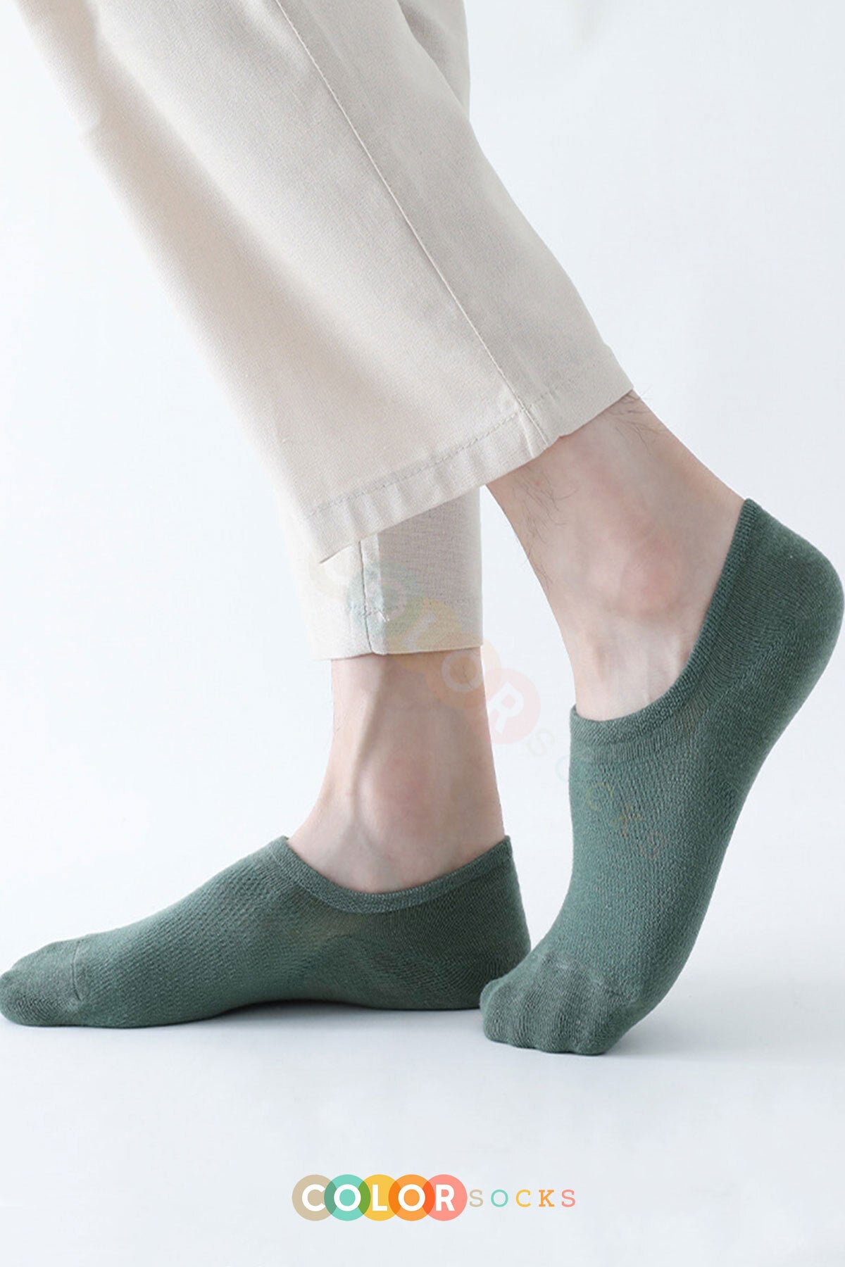 Color Socks 7 Çift Erkek Sneakers Yazlık Spor Çorap Seti (NEFES ALABİLEN) Çok Renkli
