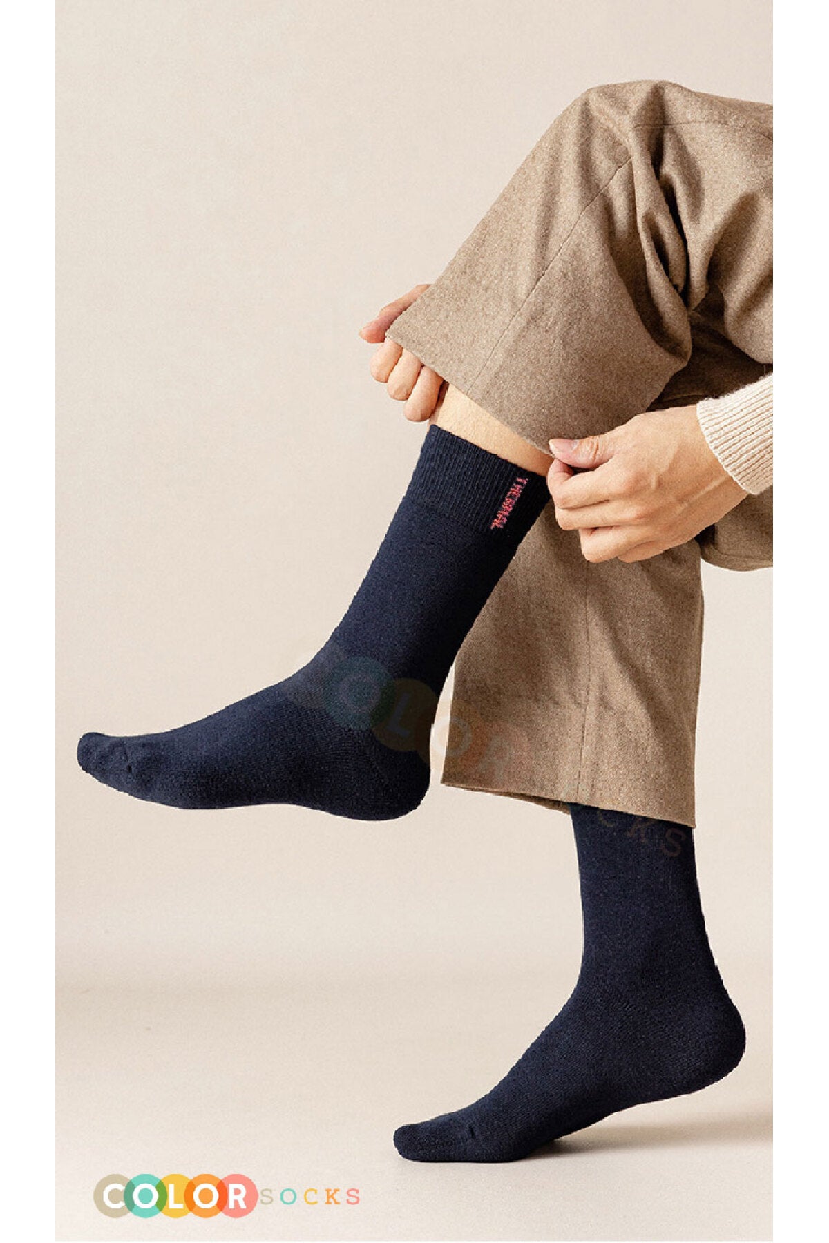 Color Socks 3 Çift Termal Erkek Kışlık Çorap Seti (ISI EMİCİ) Karışık