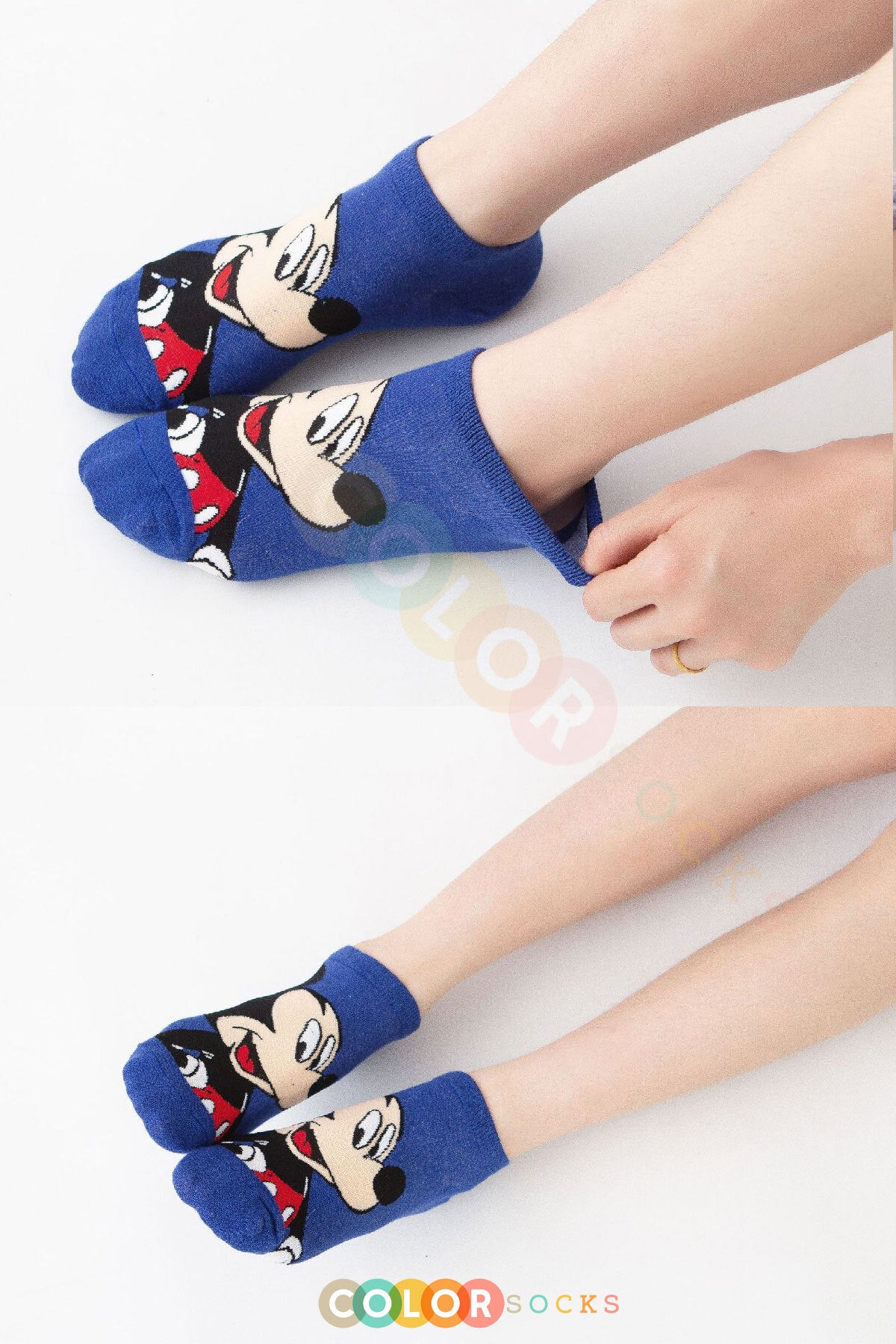 Color Socks 5'li Kadın Çizgi Karakter Patik Çorap Seti (Comfort Soft) Karışık