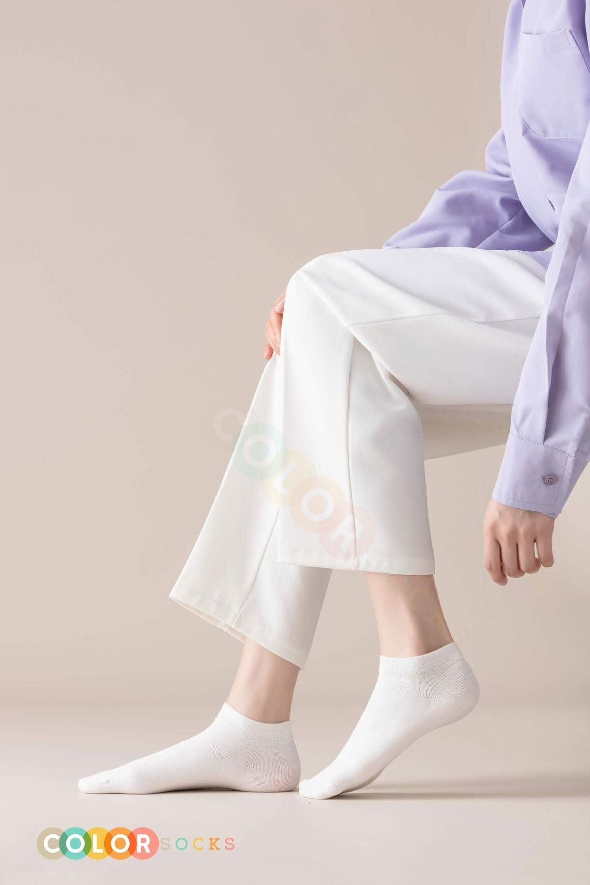Color Socks 5'li Bambu Kadın Comfort Yazlık Patik Çorap Çok Renkli