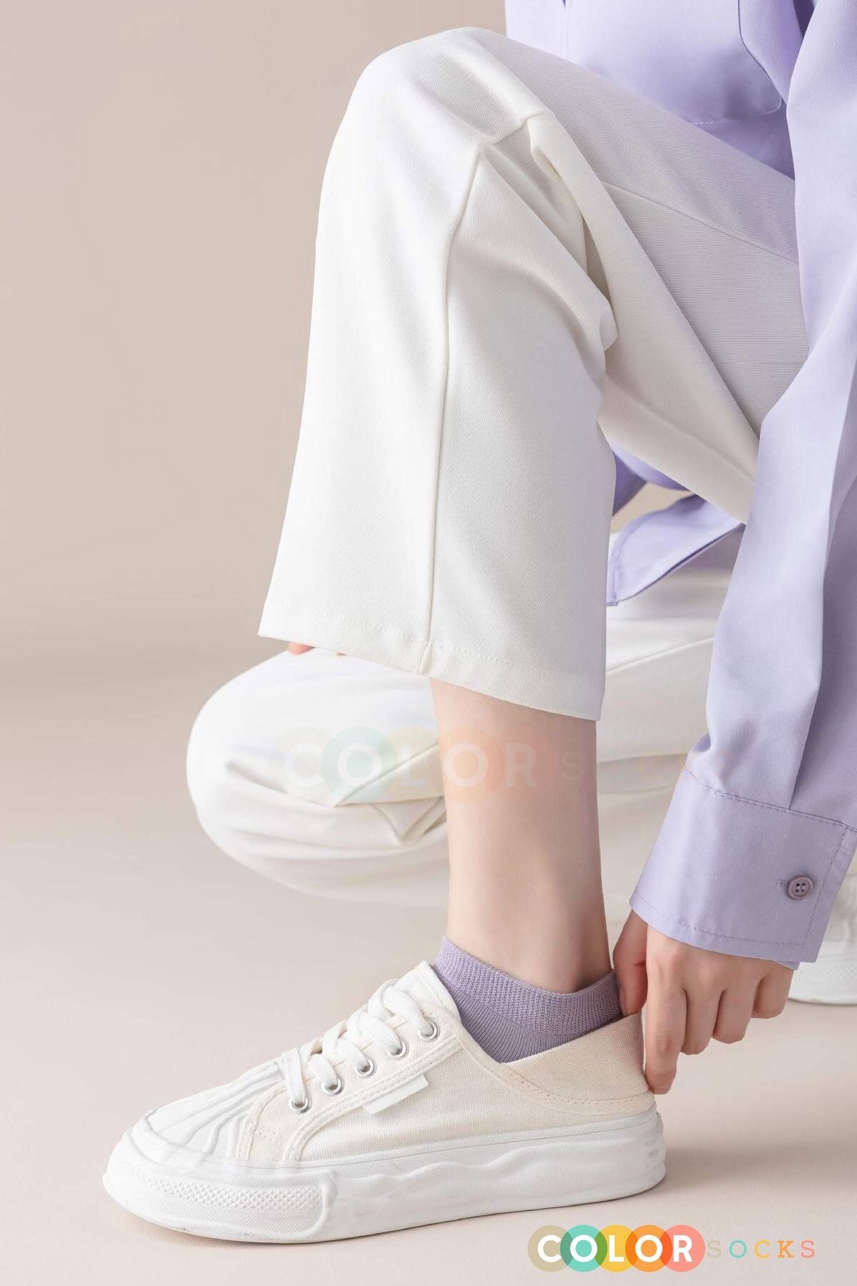 Color Socks 5'li Bambu Kadın Comfort Yazlık Patik Çorap Çok Renkli