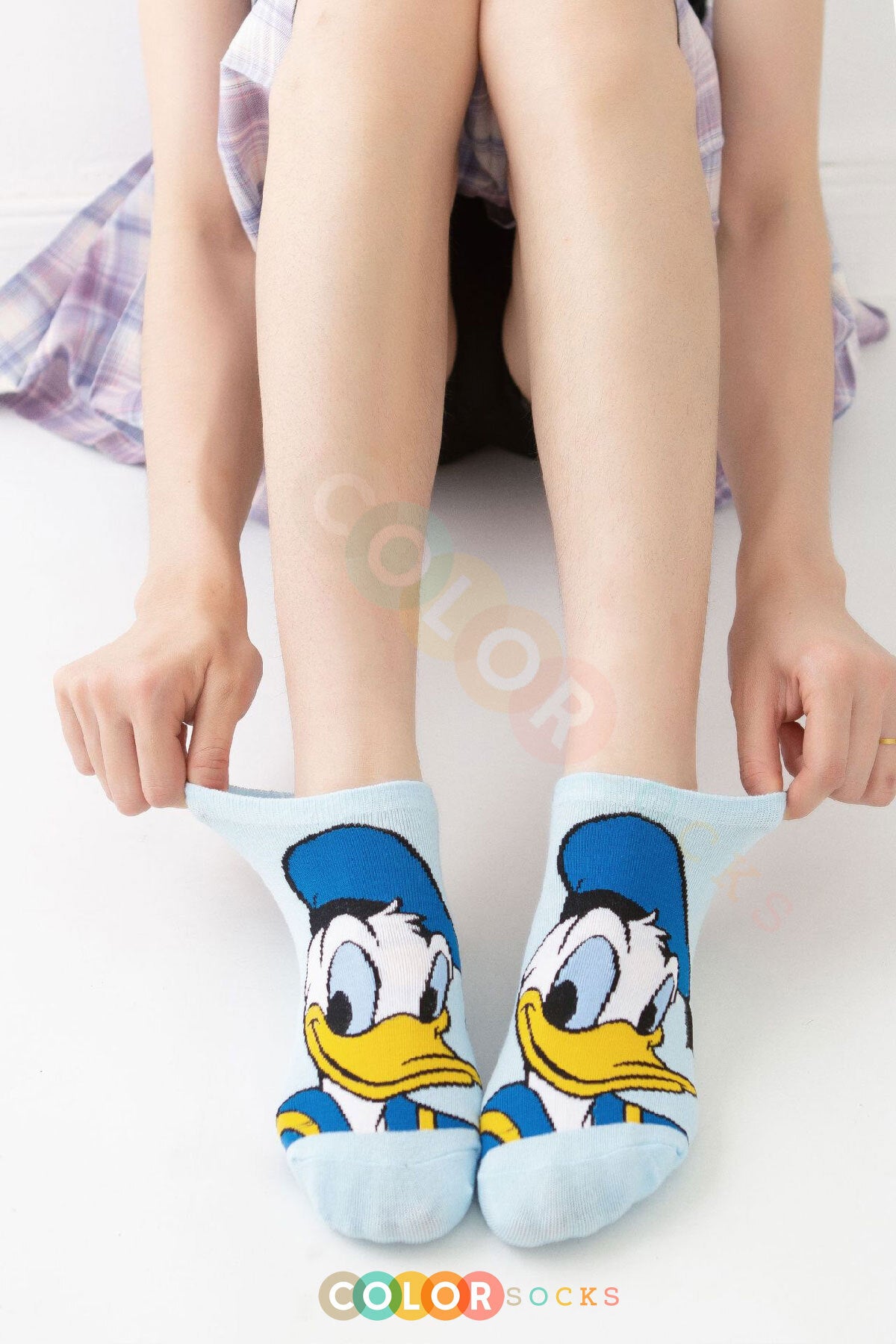 Color Socks 5'li Kadın Çizgi Karakter Patik Çorap Seti (Comfort Soft) Karışık