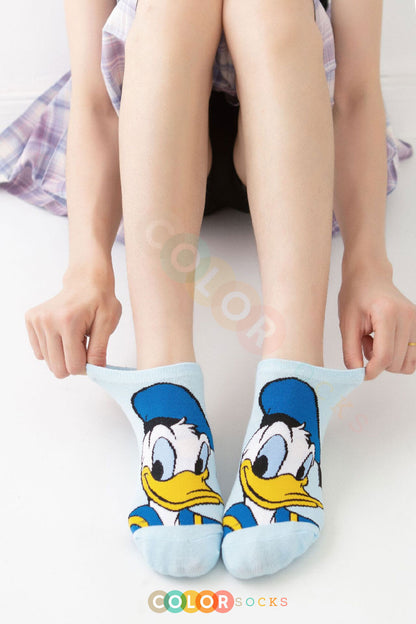 Color Socks 5'li Kadın Çizgi Karakter Patik Çorap Seti (Comfort Soft) Karışık