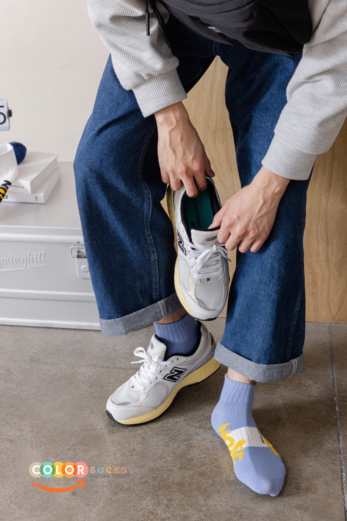 Color Socks 5 Çift Run Sport Erkek Patik Yazlık Çorap (Terletmez) Çok Renkli