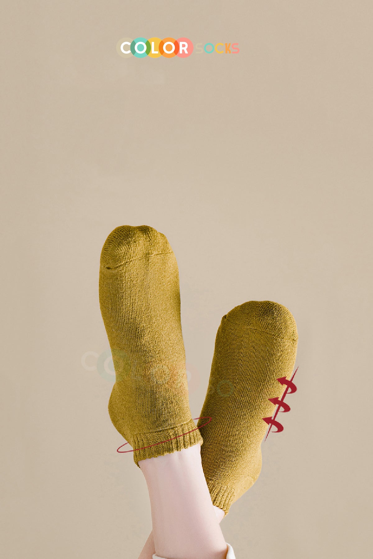 Color Socks 5 Çift Patik Havlu Termal Çorap Seti (Isı Emici) Karışık