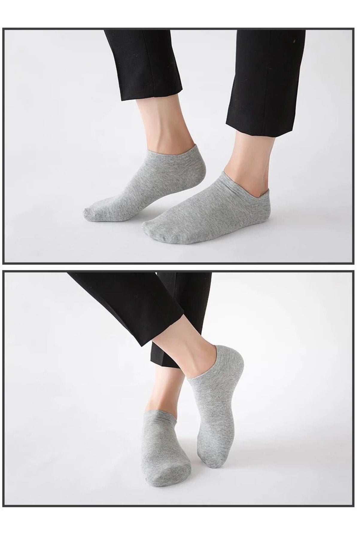 Color Socks 5 Çift Unisex Pamuklu Yazlık Patik Çorap Çok Renkli