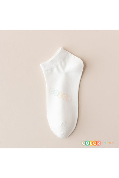 Color Socks 8 Çift Beyaz Extra Comfort Kadın Patik Çorap Seti Beyaz