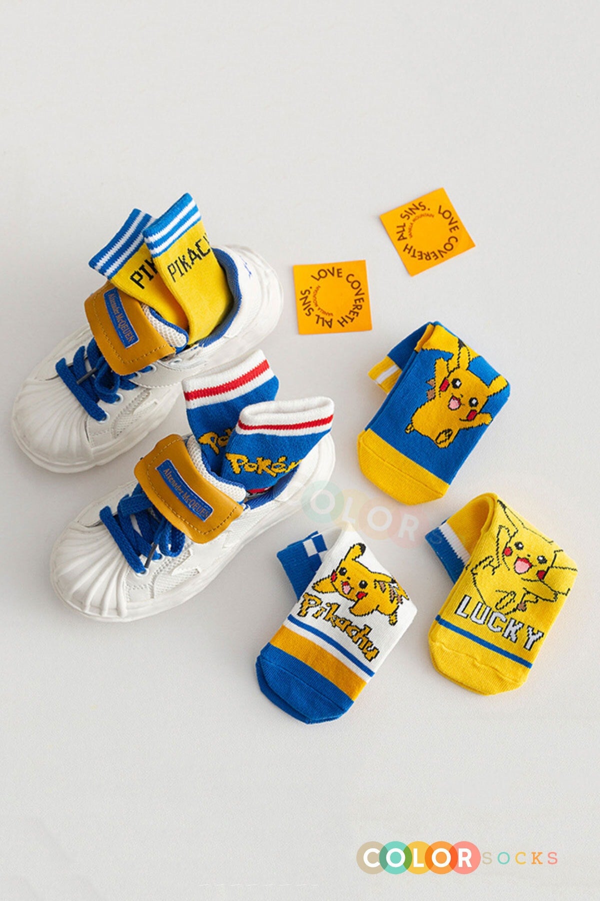 Color Socks 5'li Pikachu Desenli Çocuk Çorap (comfort Kids) Karışık