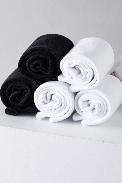 Color Socks 4 Çift Spor Atletik Çorap Seti (ANTİBAKTERİYEL) Çok Renkli