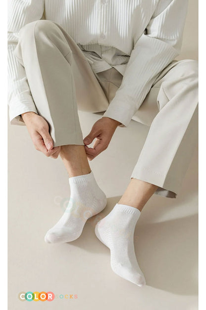 Color Socks 5 Çift Ekonomik Erkek Kısa Bambu Yazlık Çorap (TERLETMEZ) Karışık