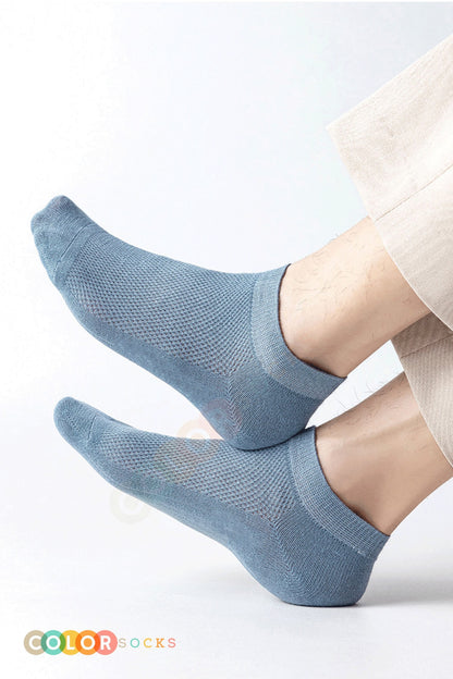 Color Socks 5 Çift Ekonomik Erkek Kısa Bambu Yazlık Çorap (TERLETMEZ) Karışık